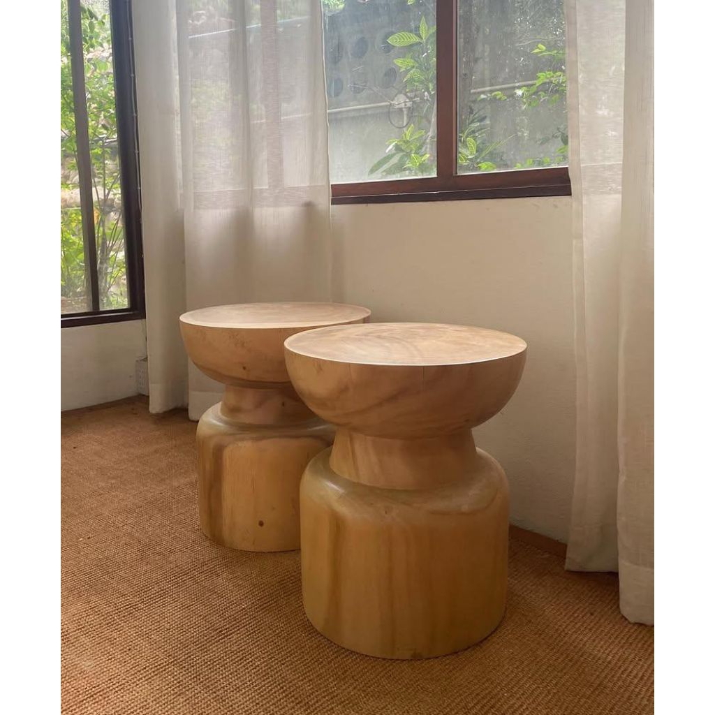 stool kayu trembesi suar/stool kayu trembesi solid bubut/stool kayu trembesi meja/stool kayu bulat/s
