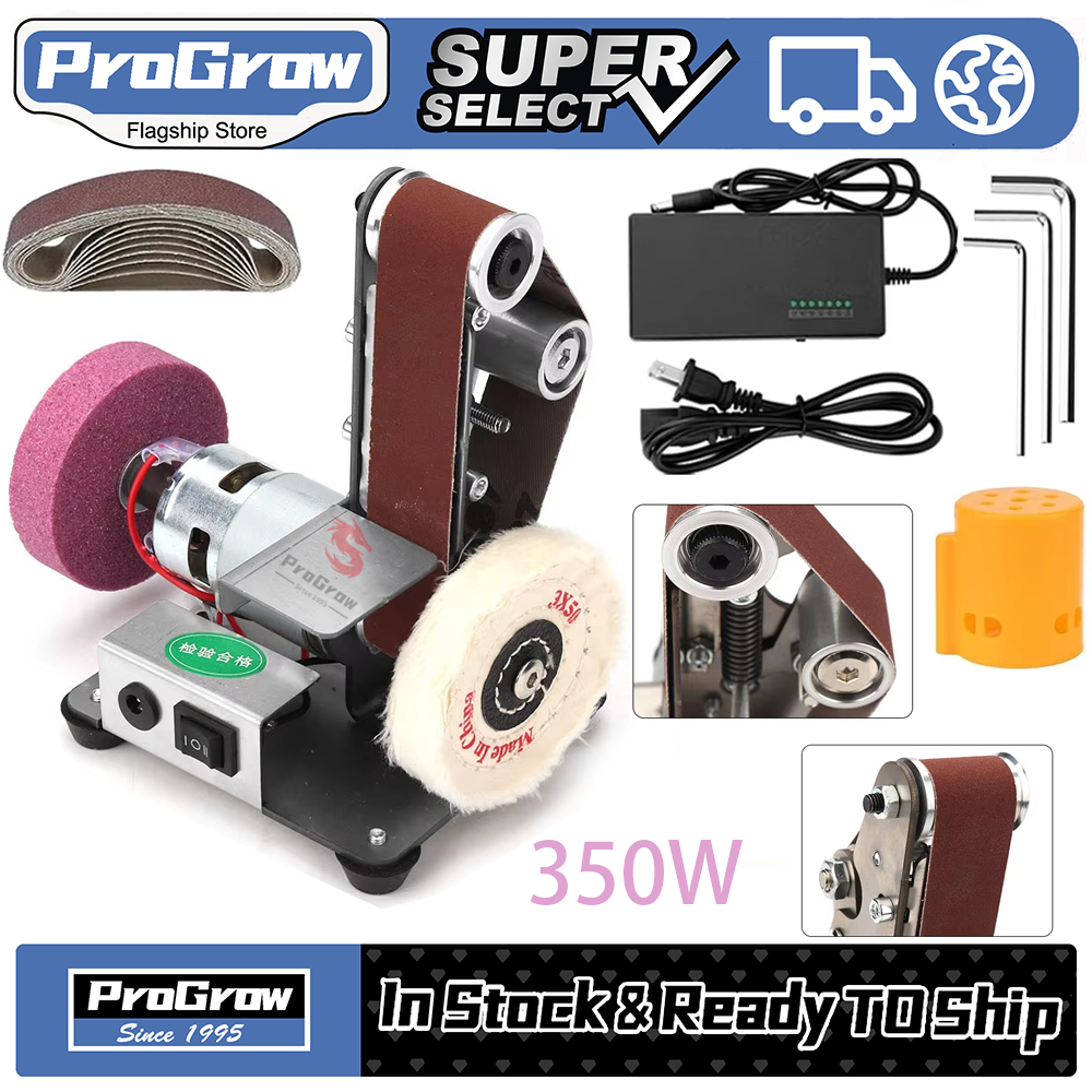 Mesin Amplas Mini Listrik - Desktop Grinder & Belt Sander DIY Polishing