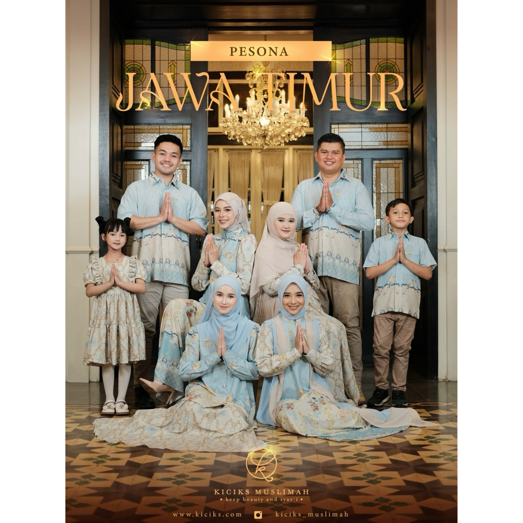 KICIKS MUSLIMAH - PESONA JAWA TIMUR DRESS STYLE 2 // DRESS LEBARAN // SARIMBIT // BAJU LEBARAN 2026 