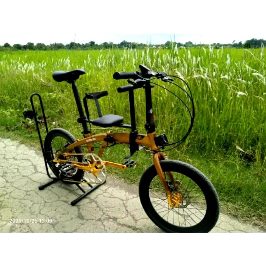 BONCENGAN DEPAN SEPEDA LIPAT MTB MINION/BONCENGAN SEPEDA DEPAN