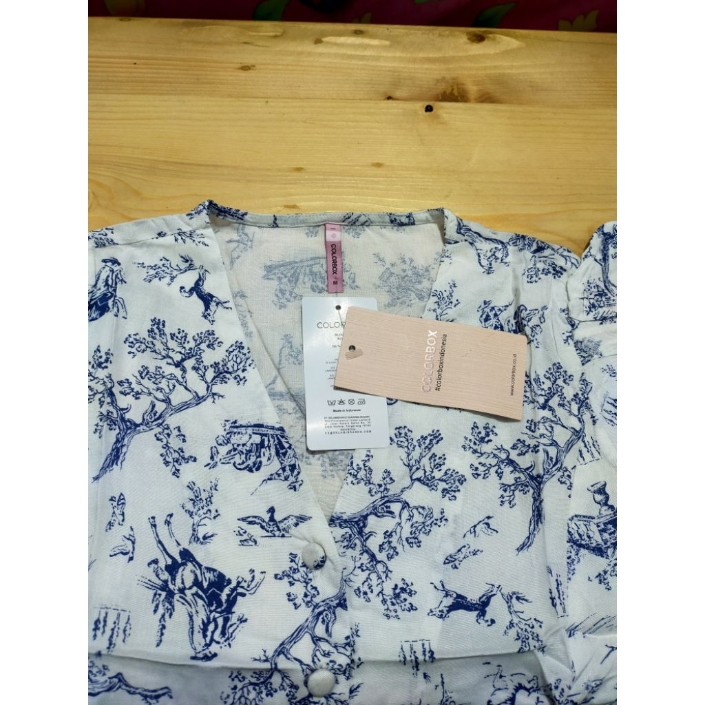 atasan colorbox, crop top colorbox