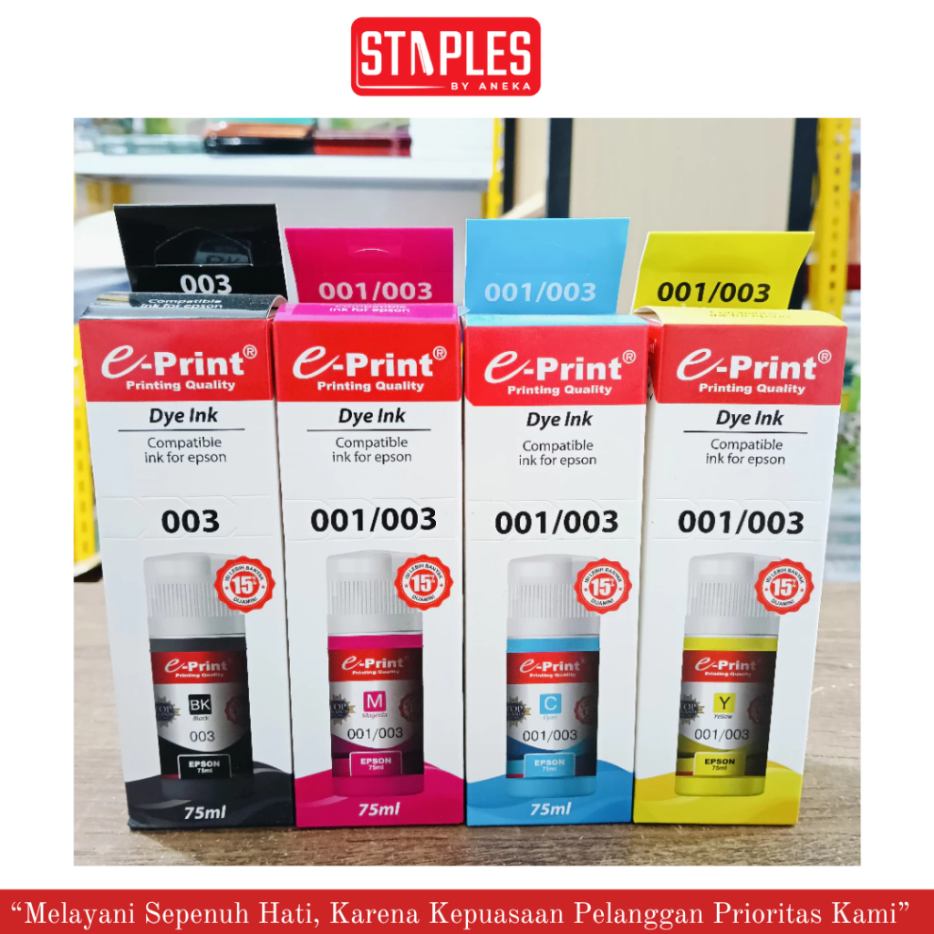 Tinta Refill Epson Seri 001/003 Merek E-Print