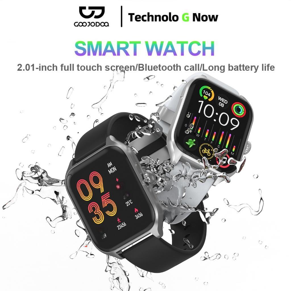 GOOJODOQ Curve Smart Watch New | IP68 Waterproof | Bluetooth Call | Running Pace | Custom Wallpaper