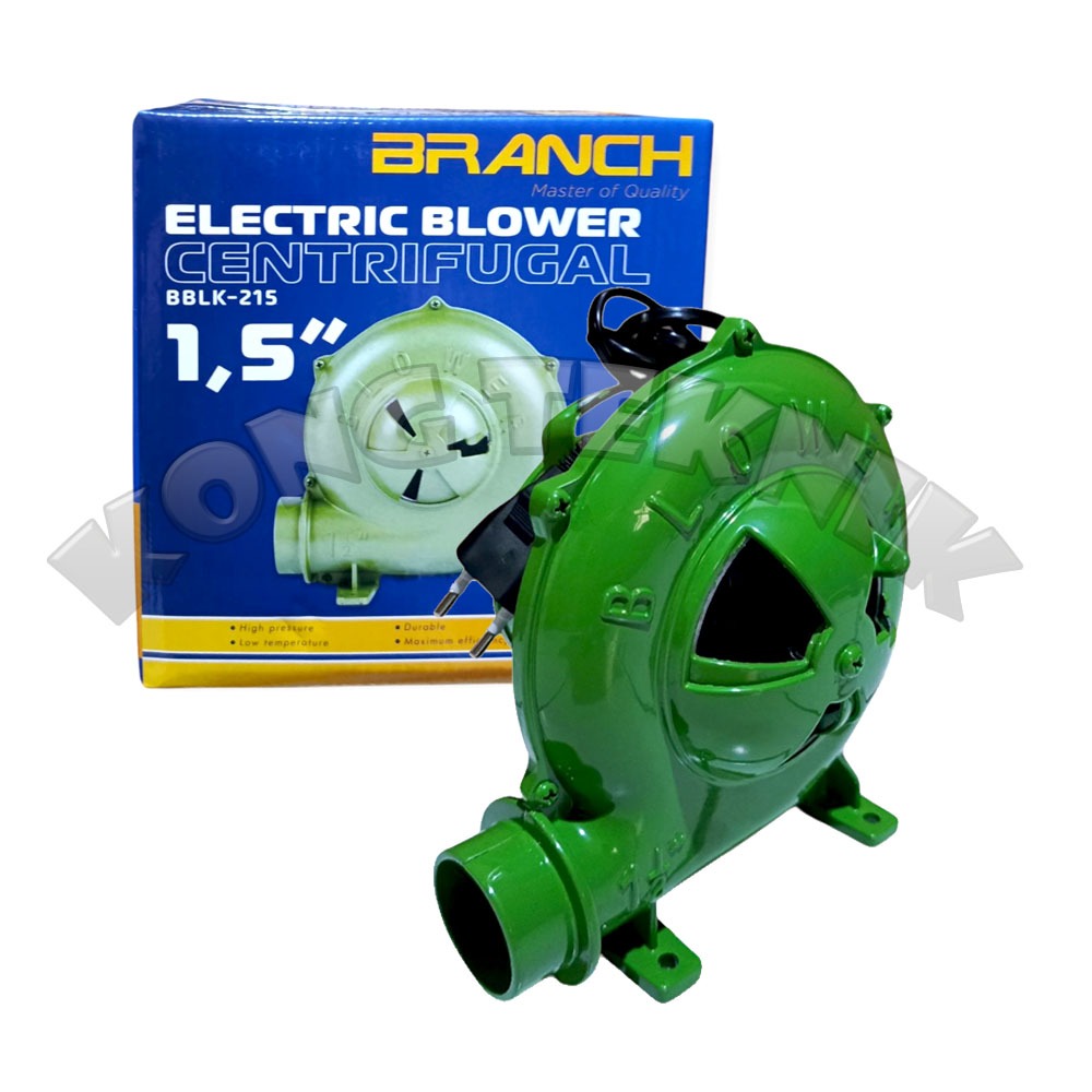 Blower keong angin listrik 1,5" BRANCH / mesin blower kipas angin Tungku pande-BBQ-dapur-pembakaran