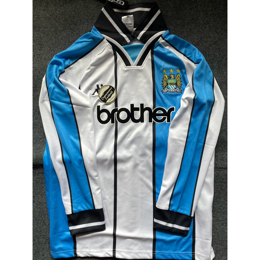 JERSEY MANCHESTER CITY MAN CITY 1997 1998 1999 2000 RETRO 97 98 99 00 2001 01 LS LONGSLEEVE PANJANG 