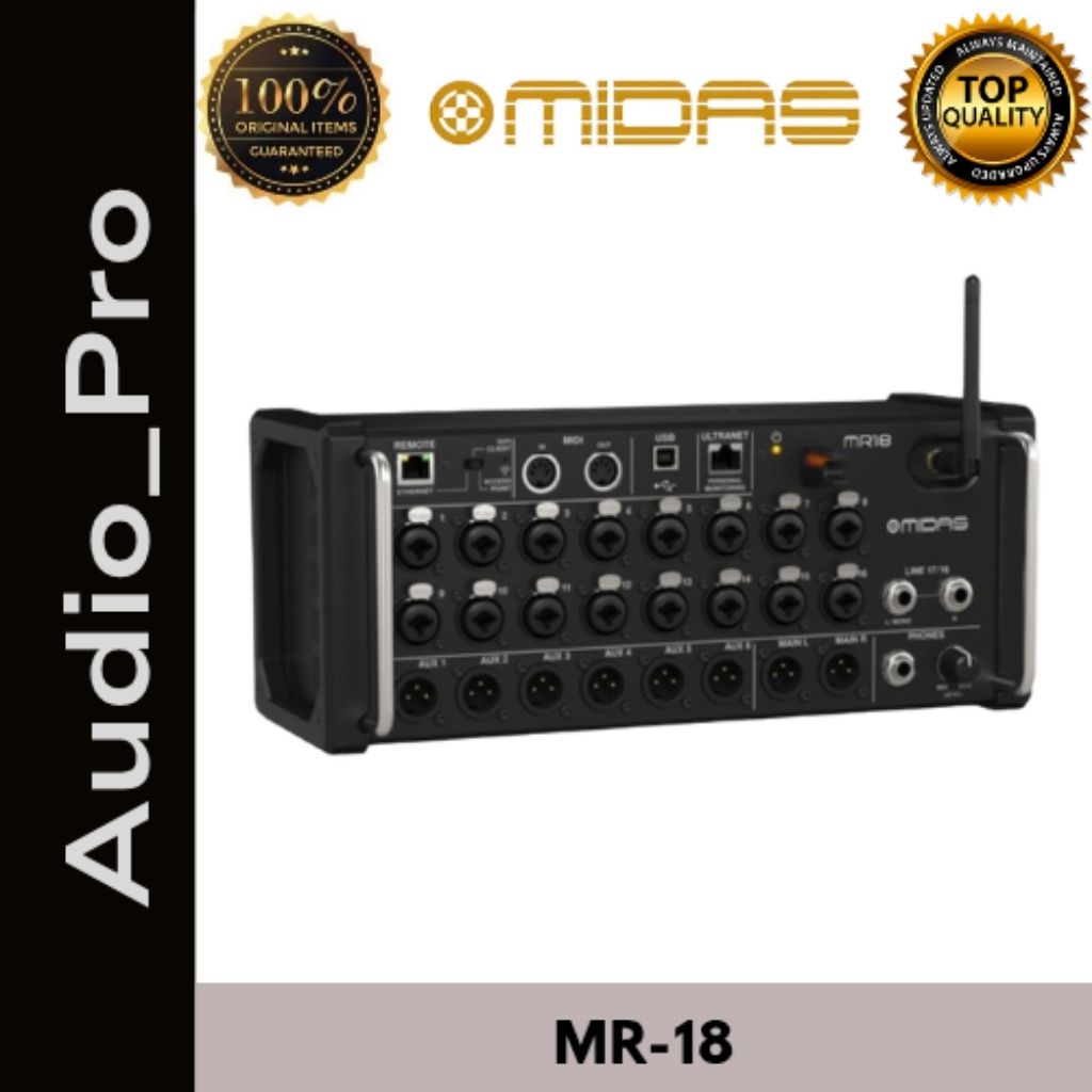 Mixer Digital MIDAS MR18 II / Digital Mixer MIDAS MR-18 II
