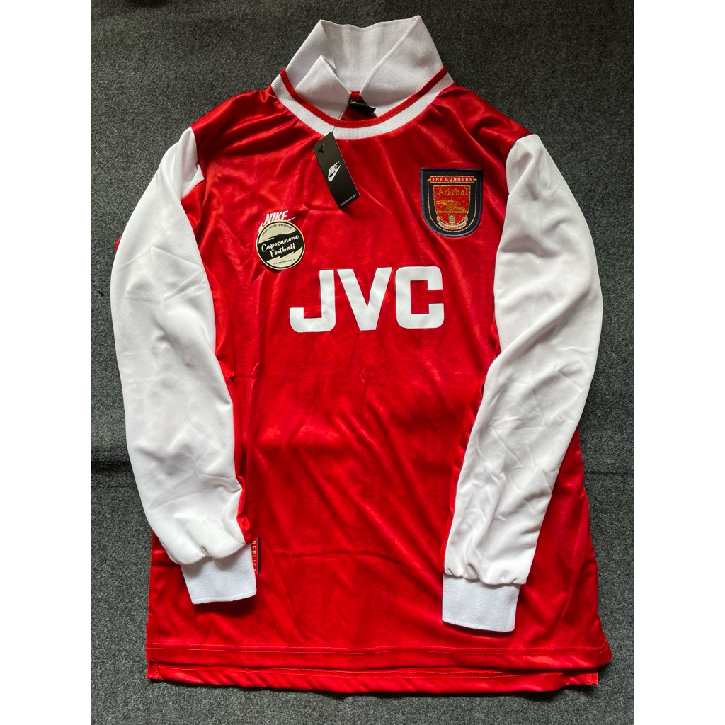 JERSEY ARSENAL HOME 1994 1995 1996 1997 RETRO 94 95 96 97 93 BLOKECORE SKENA LS LONGSLEEVE PANJANG