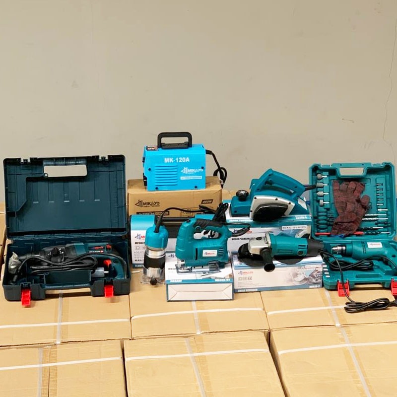 PAKET PERBENGKELAN BARU ALL MIKAYO MESIN HAMMER +MESIN PLANER SERUT + MESIN LAS + MESIN PROFIL +MESI