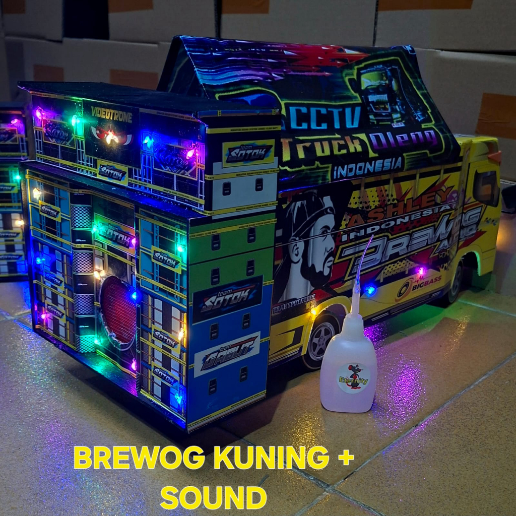 TRUK OLENG JUMBO BREWOG KUNING SOUND SYSTEM BLUETOOTH