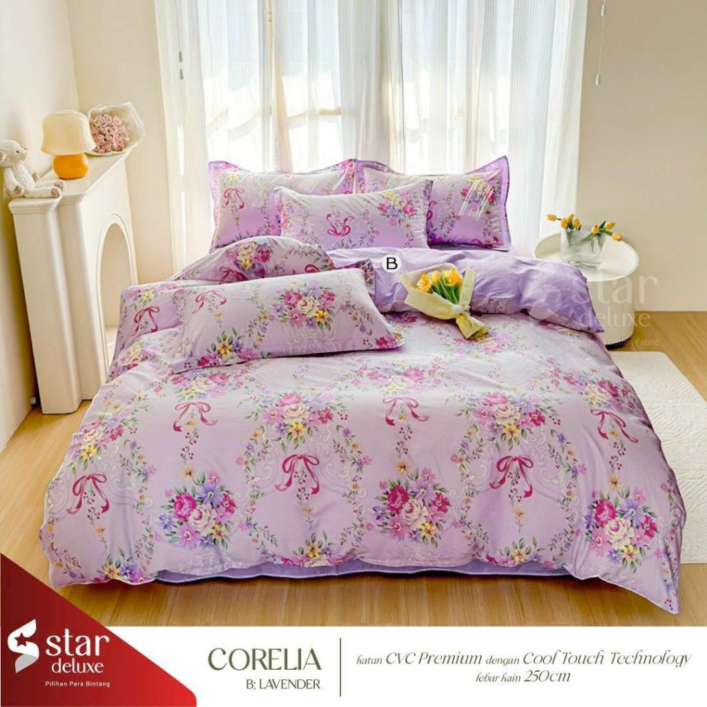 BEDCOVER SET - BEDCOVER KATUN STAR - BEDCOVER HOMEMADE - ISTANA SPREI DEPOK
