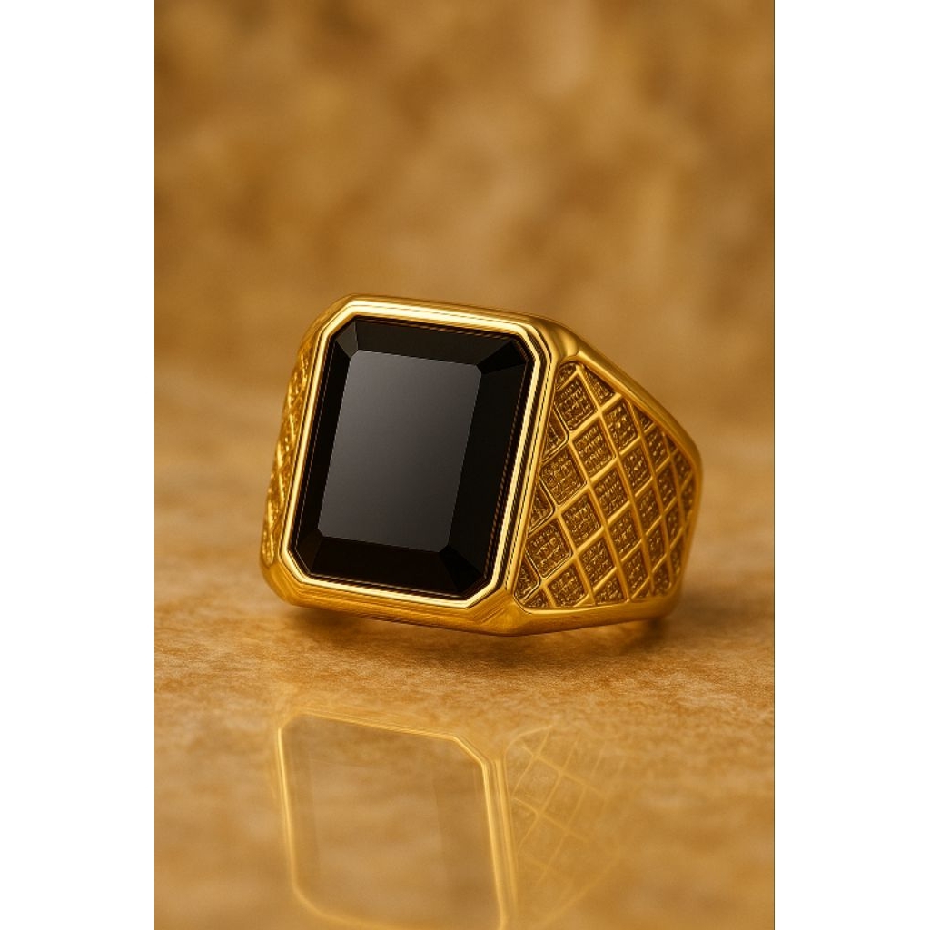 Obsidian Ring - Cincin pria