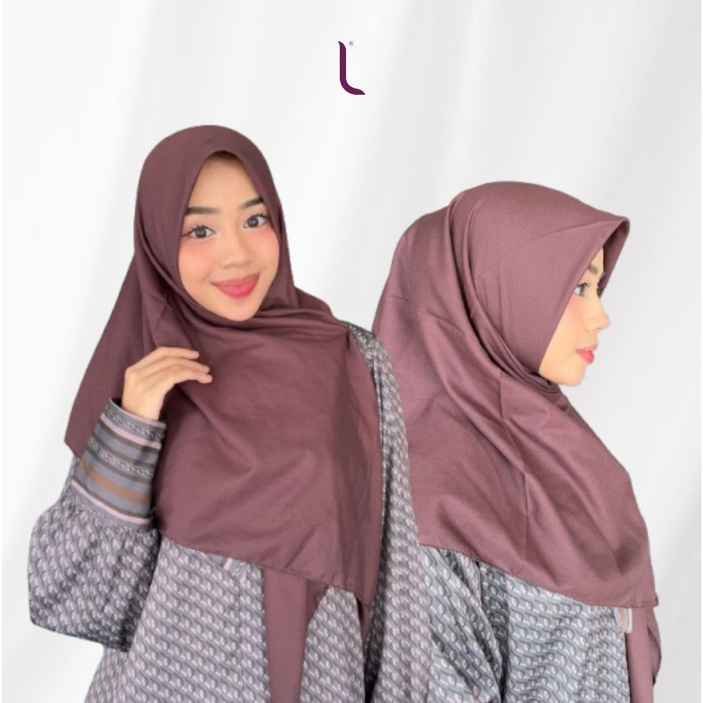 Elzatta Jilbab Segi Empat Polos Premium Voal Eyelash