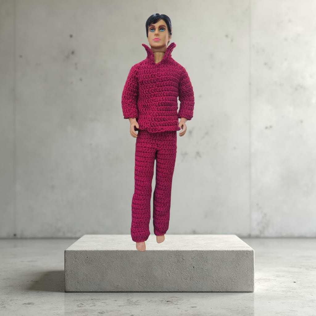 Baju Boneka Rajut Ken 30 cm, baju boneka Ken