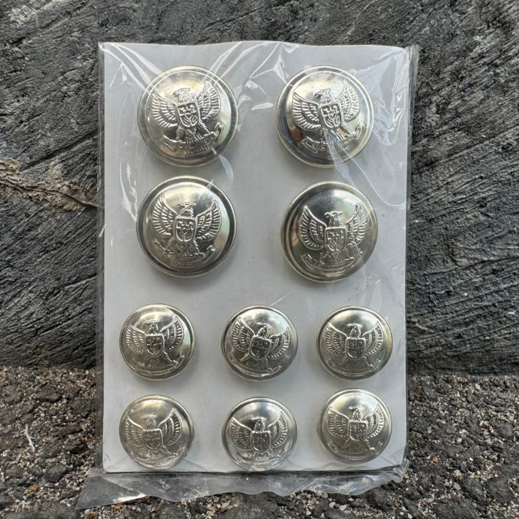 kancing pdu garuda silver/kancing baju garuda