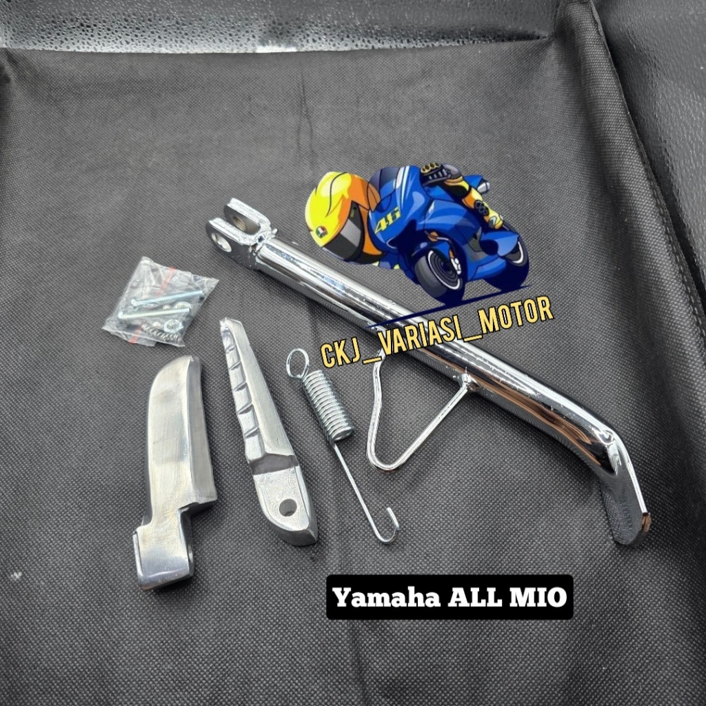 Standar samping yamaha ring 17 + Footstep / Step Belakang Mio J / Mio M3 / Soul GT 125 / Mio New