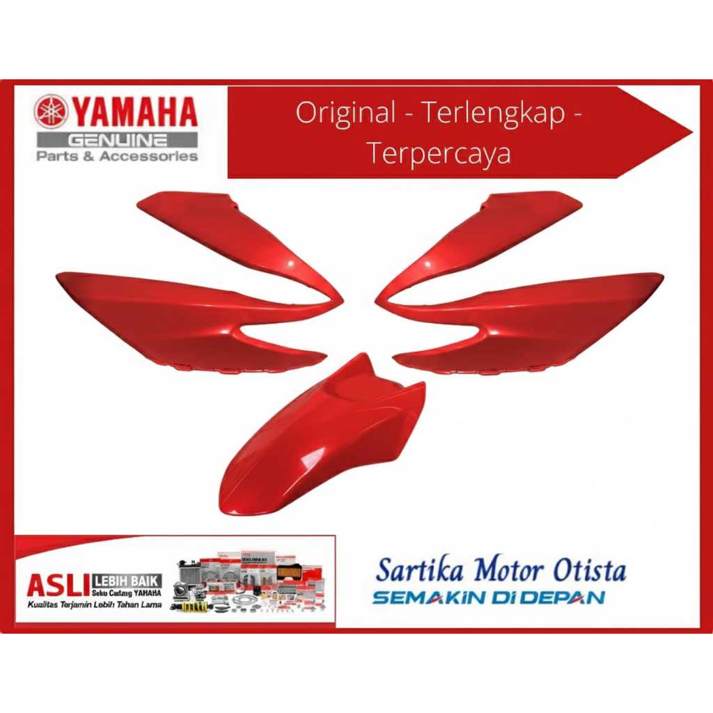 ORIGINAL Body Halus Bagian Depan Warna Merah Yamaha Aerox 155