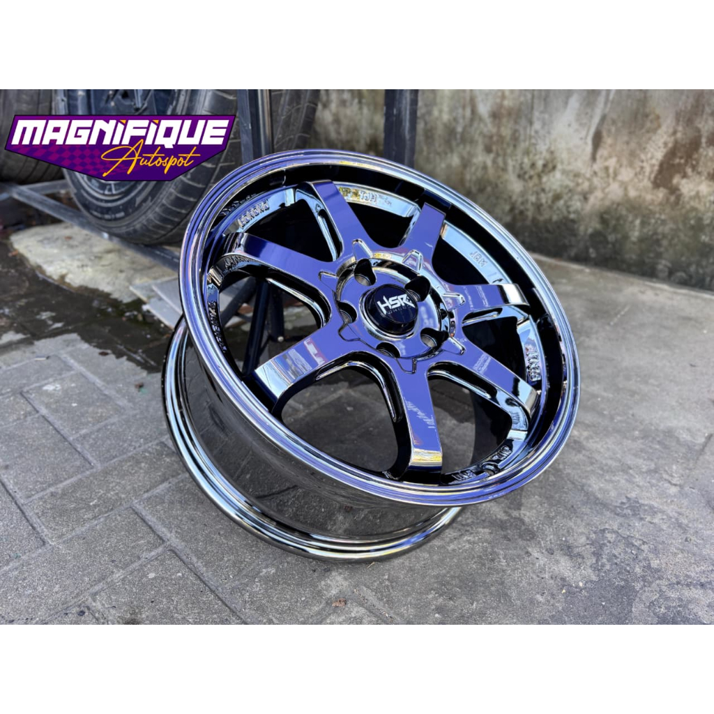 VELG MOBIL MODEL PALANG BLACK CHROME RING17 HSR BOROKO TJH UNTUK INNOVA XPANDER DLL