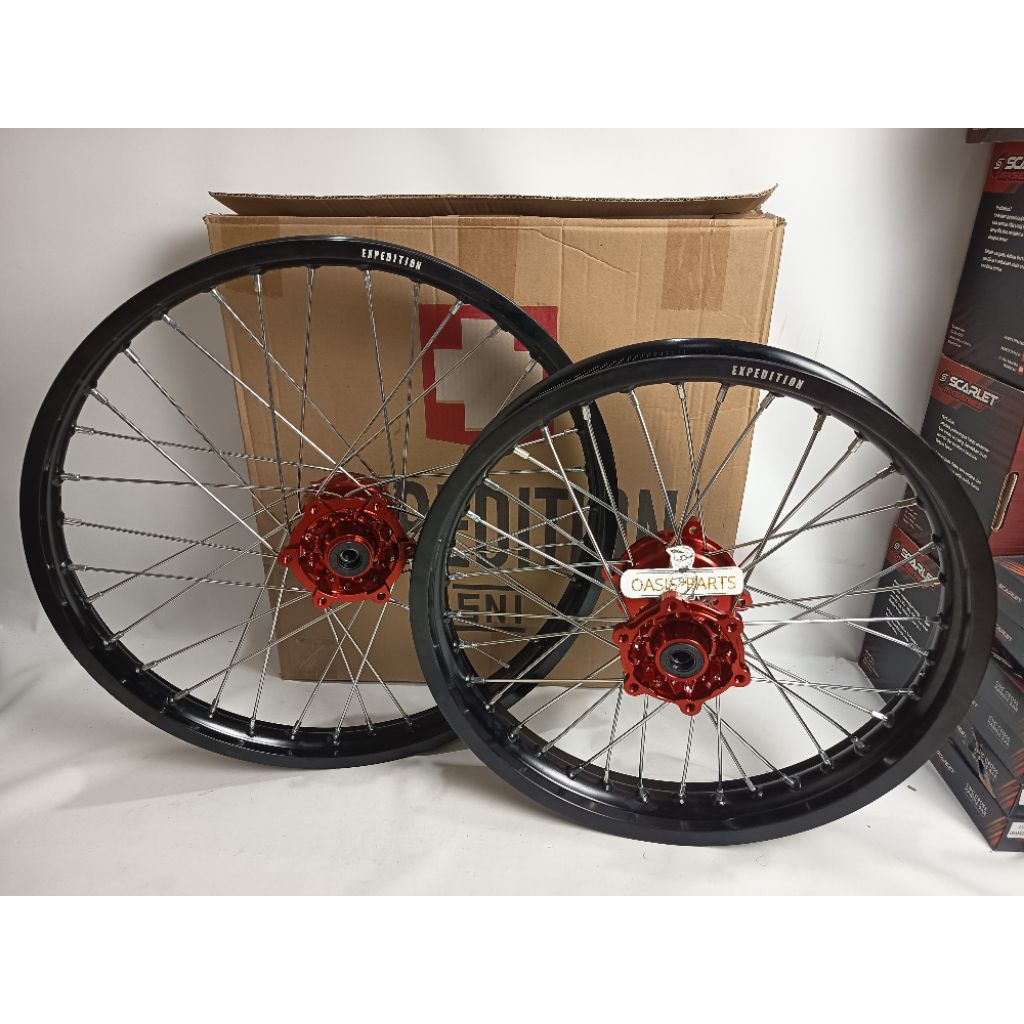 Velg CRF150 KLX150 & WR155 Trail Trabas Ring 18 21 Full Expedition Velg Expedition Tromol cnc Expedi