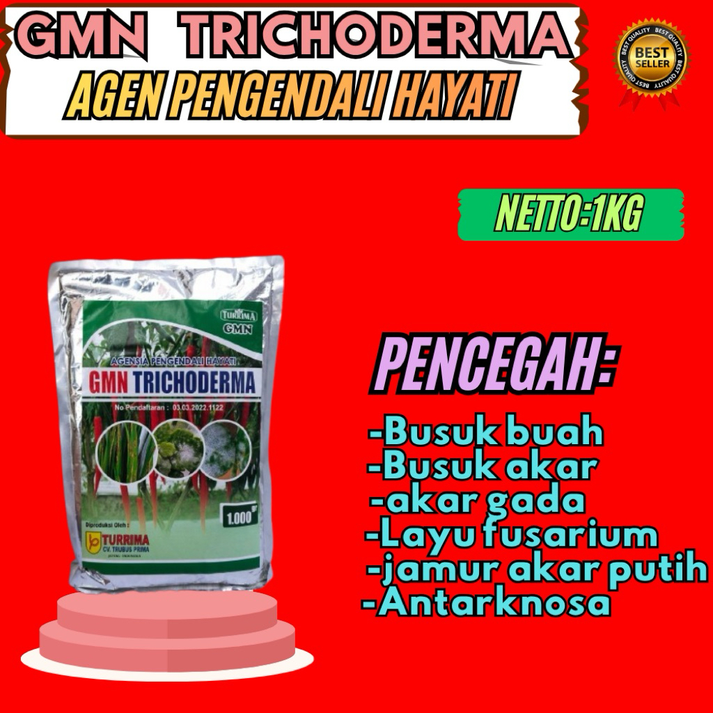SOLUSI PETANI  GMN GMN Trichoderma Starter GMN GMN Trichoderma Terbaik Isi 1kg
