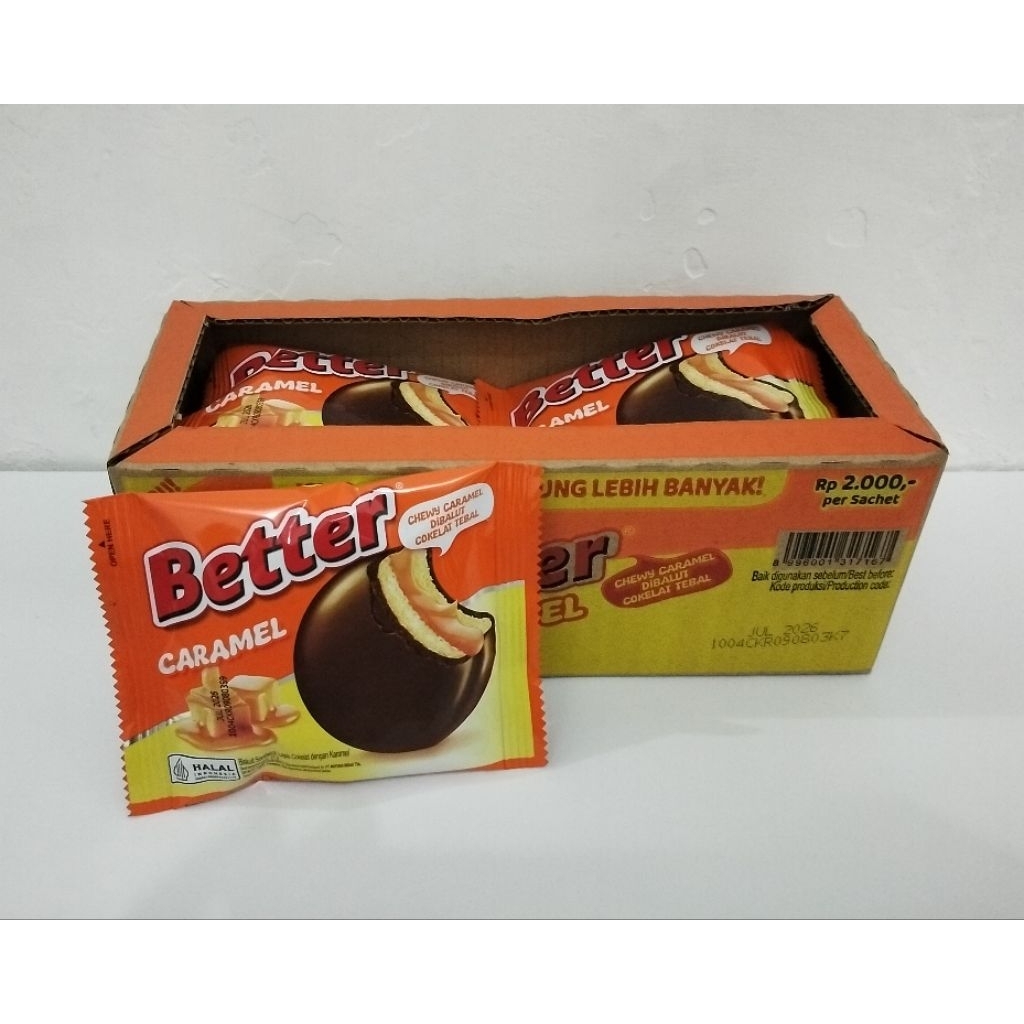 BETTER Caramel / Biskuit Better/ Biskuit Cokelat
