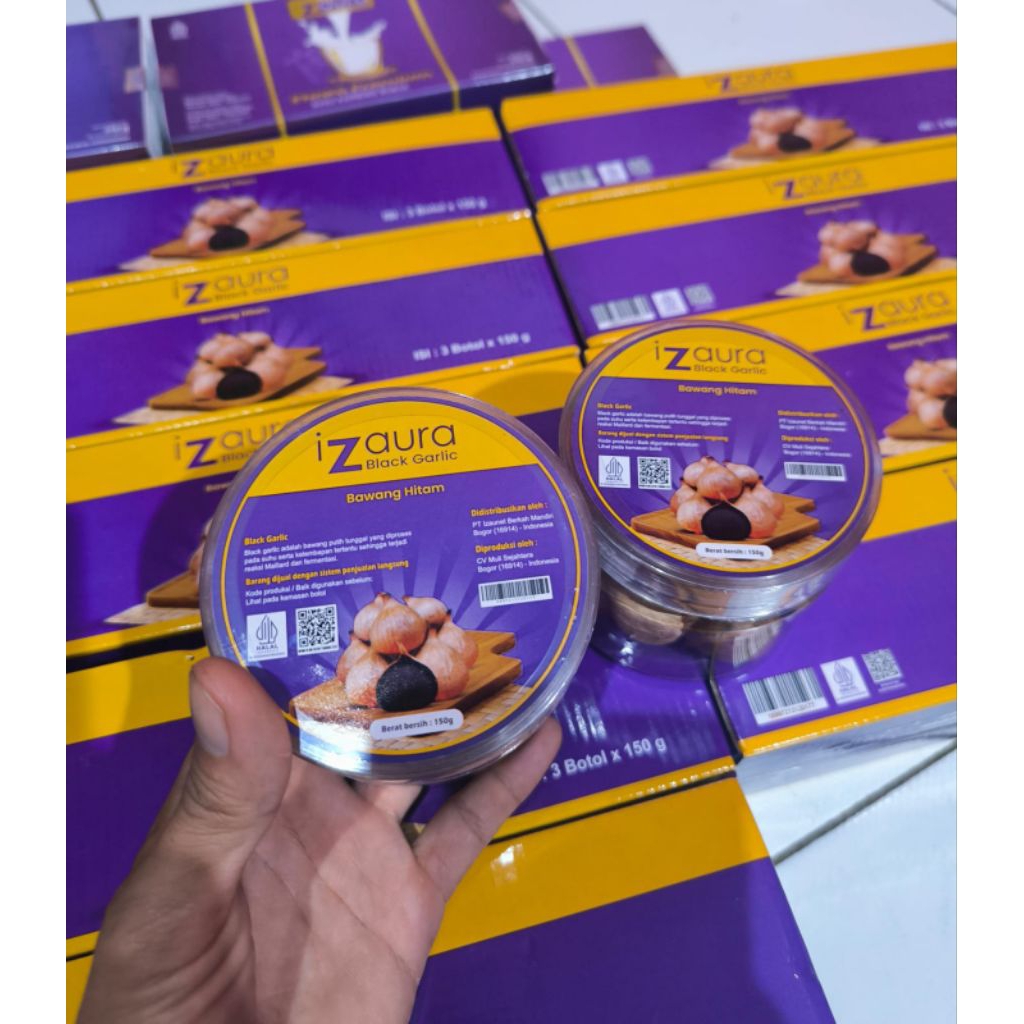 Black Garlic iZaura isi 150 Gram (harga mitra) cantumkan no id mitra ketika pemesanan