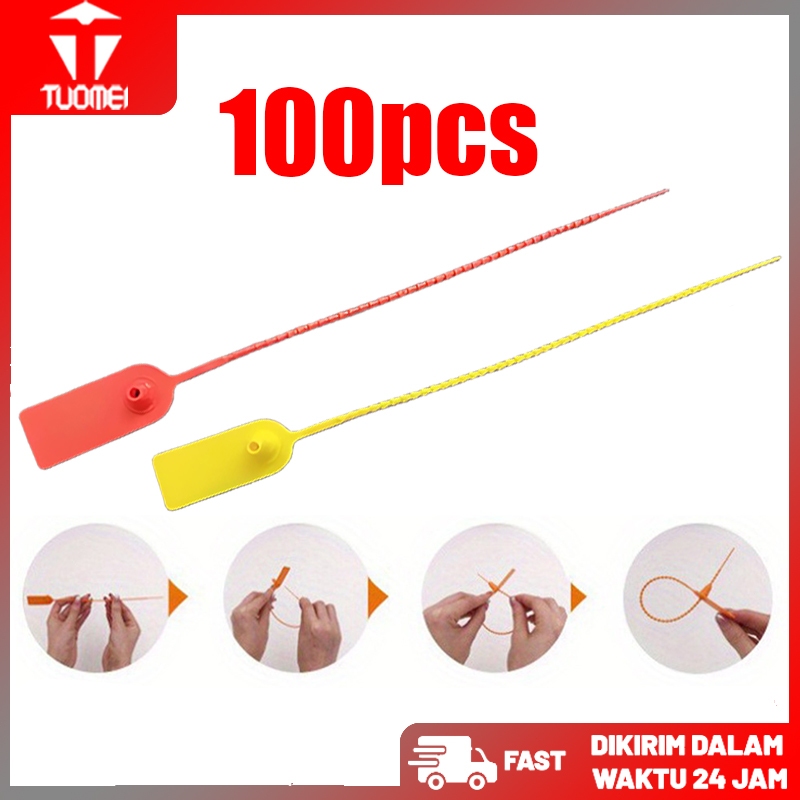 100PCS Segel Apar Plastik/Security Seal/Tali Security Seal Untuk Alat Pemadam Kebakaran/Segel Apar P