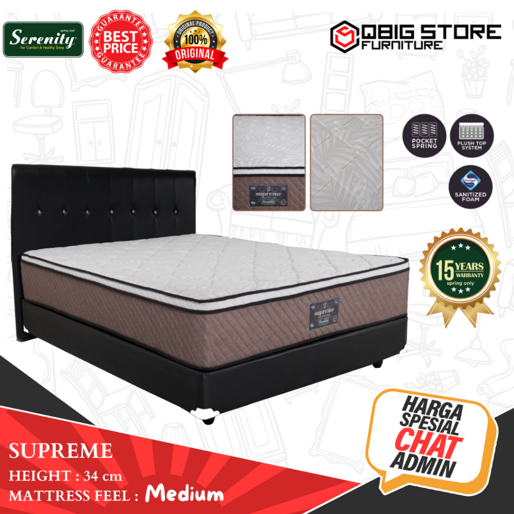 Kasur Springbed Elite Serenity Supreme Spring bed matras