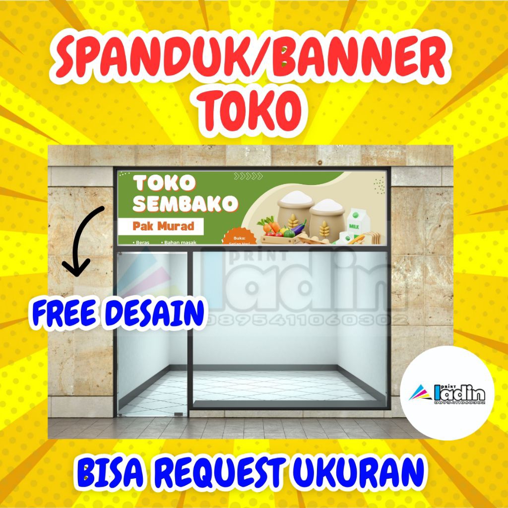 SPANDUK TOKO | BANNER TOKO | SPANDUK TOKO SEMBAKO | BANNER TOKO SEMBAKO | SPANDUK MURAH | BANNER MUR