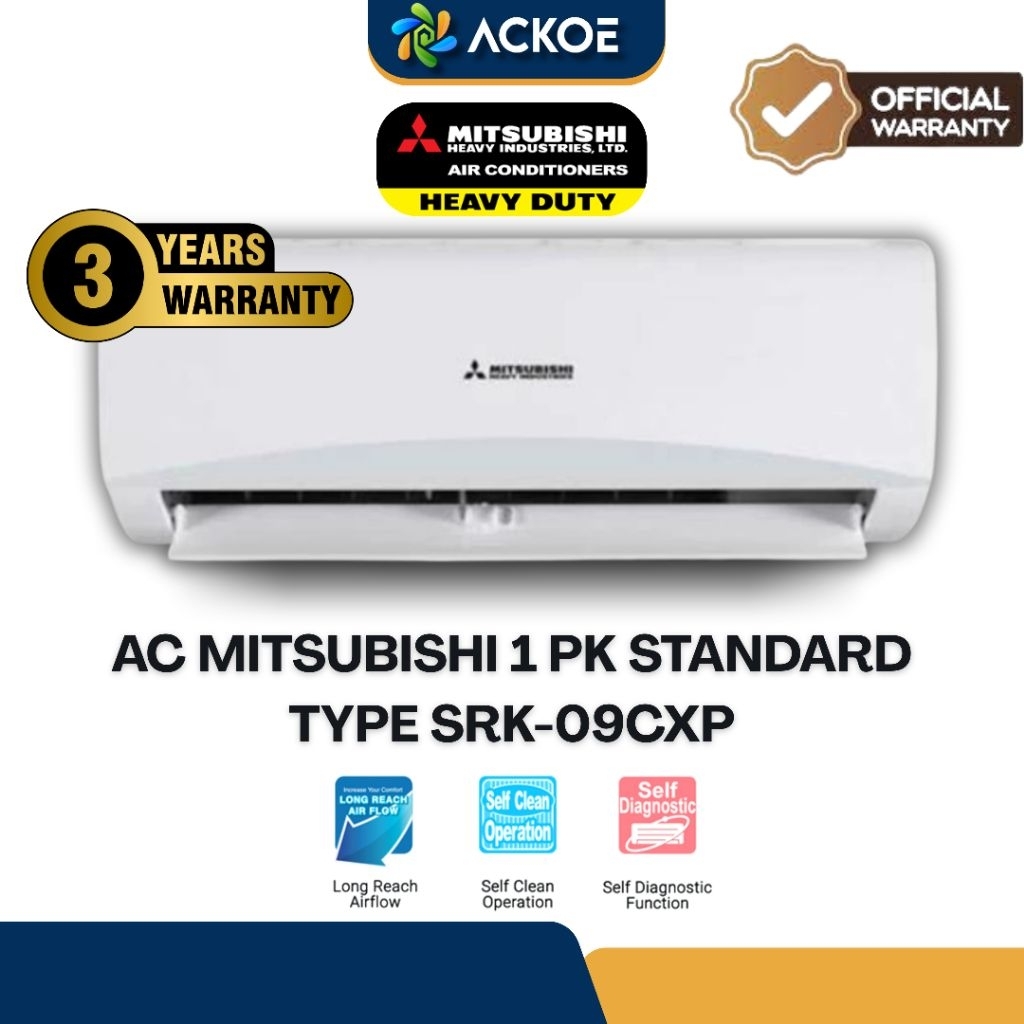 AC MITSUBISHI SRK09CXP 1PK TYPE STANDARD