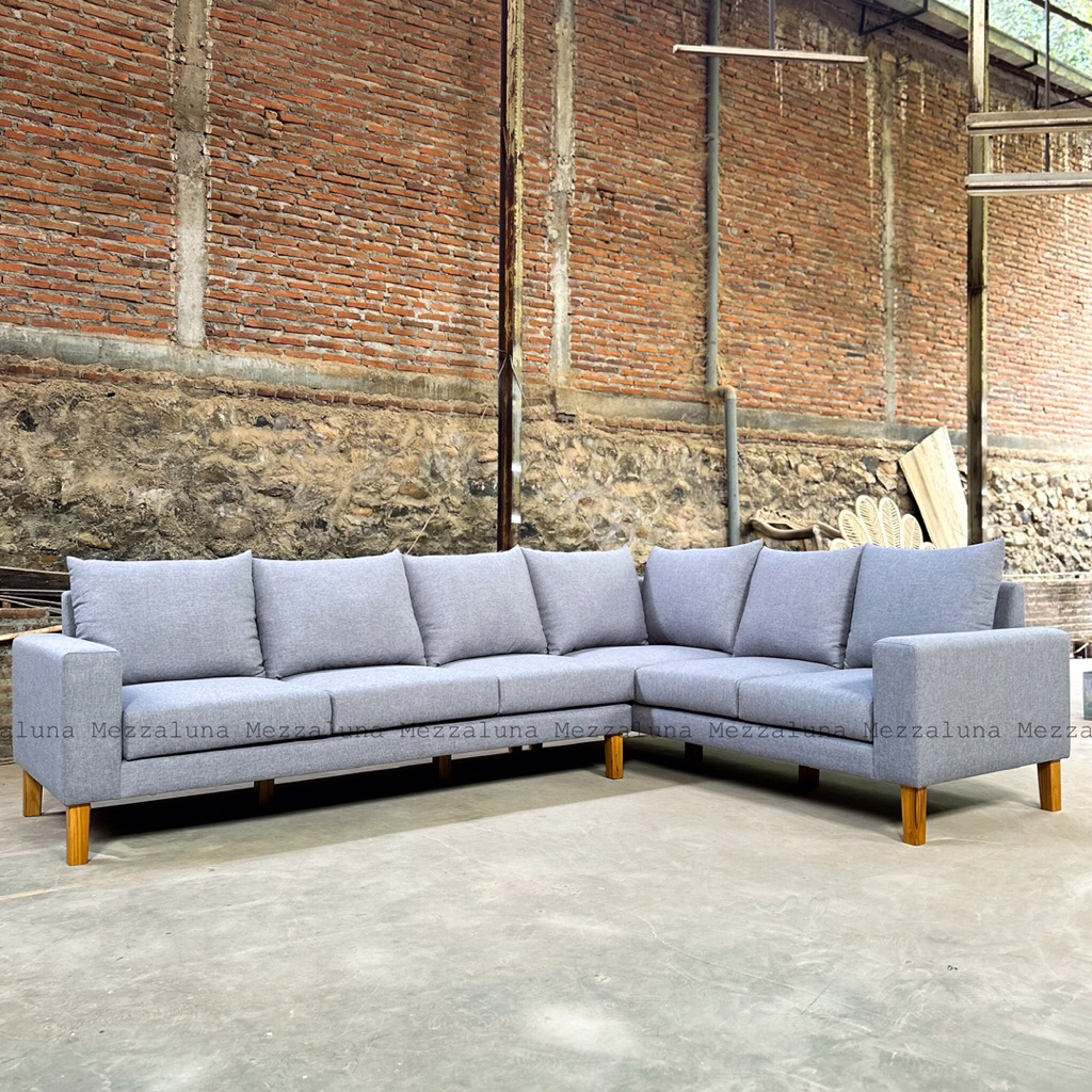 SOFA L/ SOFA SUDUT MINIMALIS RETRO MODERN
