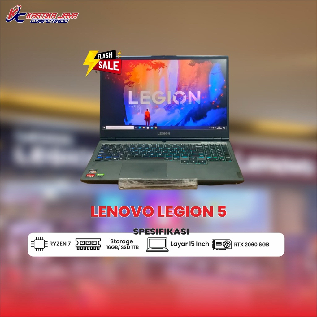 LENOVO LEGION 5 RYZEN 7 RAM 16 SSD