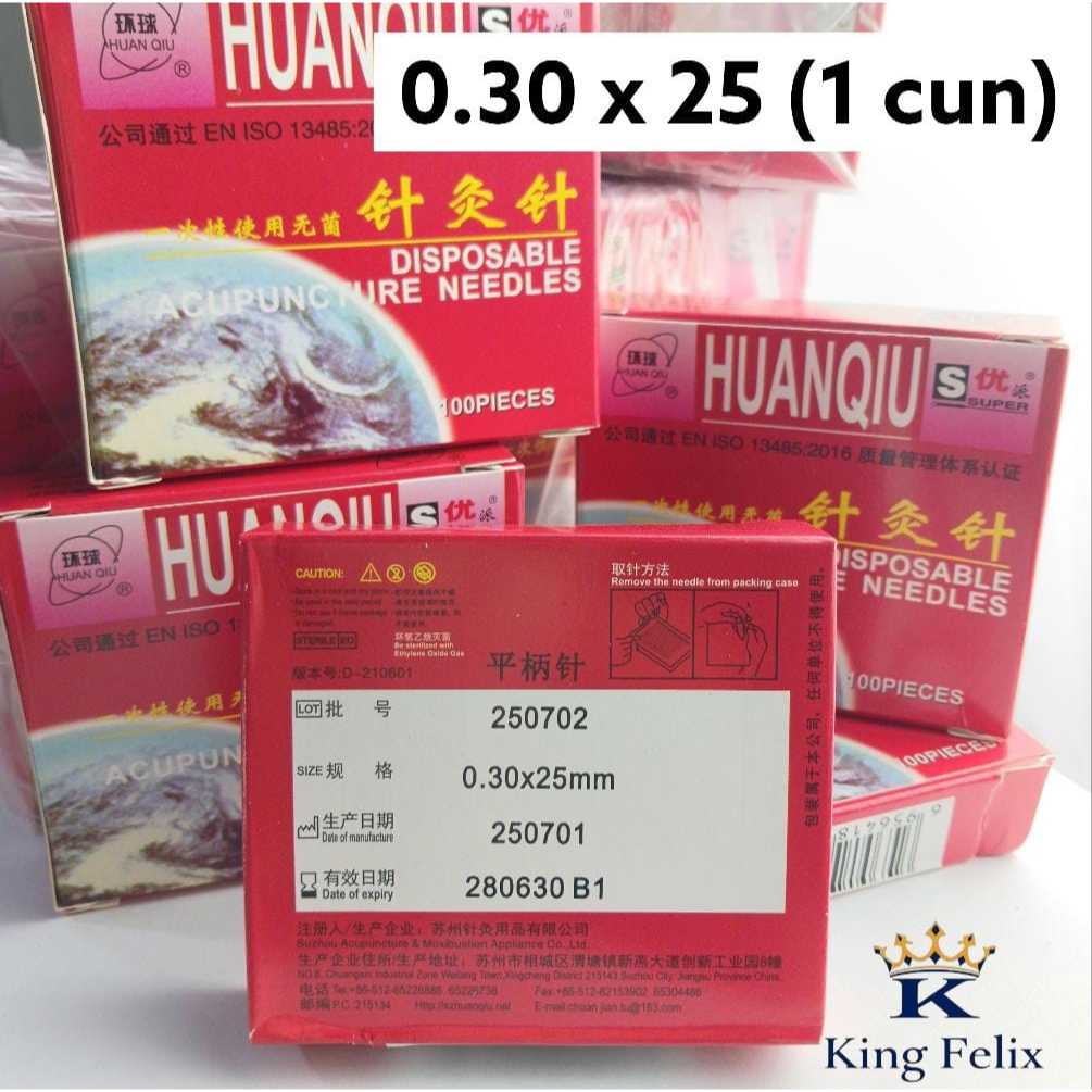 Jarum Akupunktur / Akupuntur / Acupuncture Needle Huanqiu 0.30 x 25 (1 CUN)