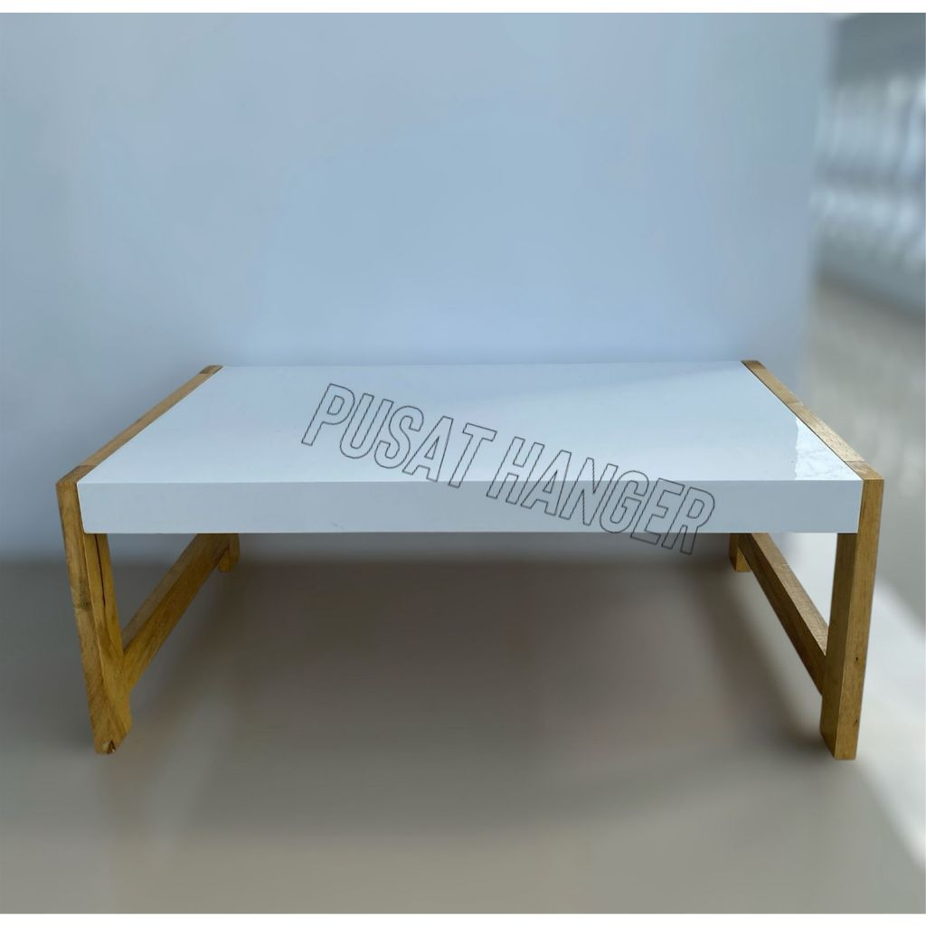 Meja lesehan kayu aesthetic / meja serbaguna model lesehan / Meja kayu lesehan Multifungsi