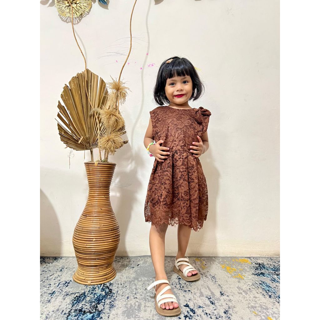 KEBAYA BROKAT ANAK PEREMPUAN/DRESS  BROKAT ANAK PEREMPUAN/KEBAYA BROKAT ANAK CANTIK/KEBAYA BROKAT PI