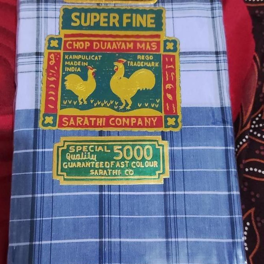 Sarung India Cap Dua Ayam Mas