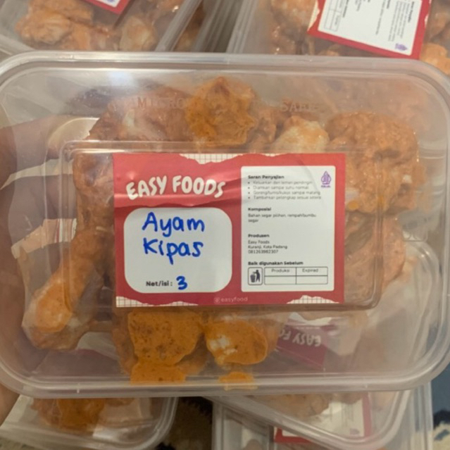 Ayam Goreng Kipas 3 Potong Tinggal Goreng Easy Foods Rak Sayur Padang