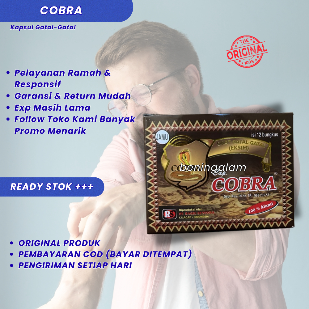 Jamu Gatal Gatal Cap Cobra Original 12 Bungkus