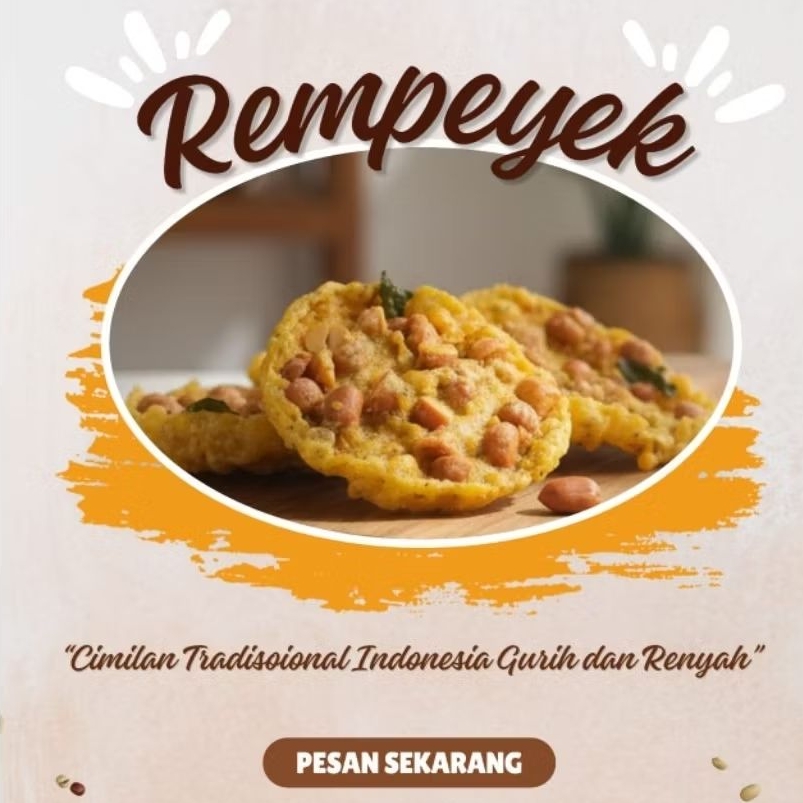 Rempeyek Koin Full Kacang 1 kg Nikmat Gurih Renyah 1