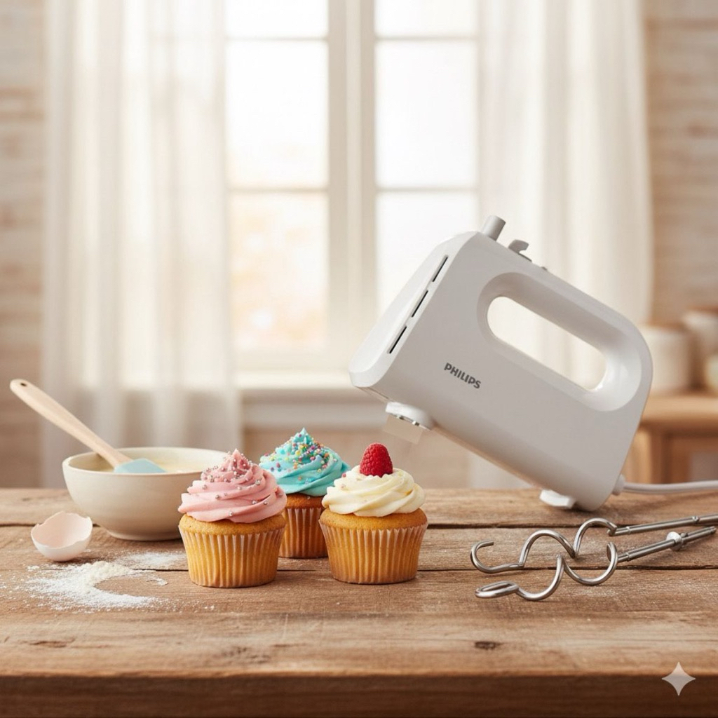 Hand Mixer Philips HR 1552 - Bergaransi - Tahan Lama - Membuat Kue - Promo