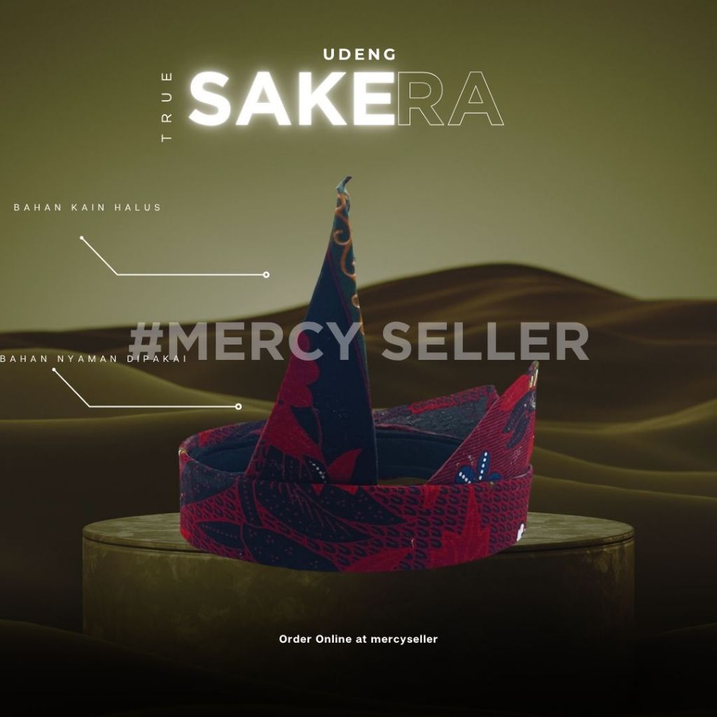 Udeng Sakera Madura/Udeng Khas Madura Size Anak2-Dewasa MCS-204