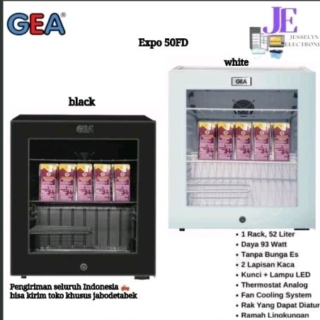 SHOWCASE MINI PORTABLE GEA EXPO‑50FD 52 LITER 93 WATT