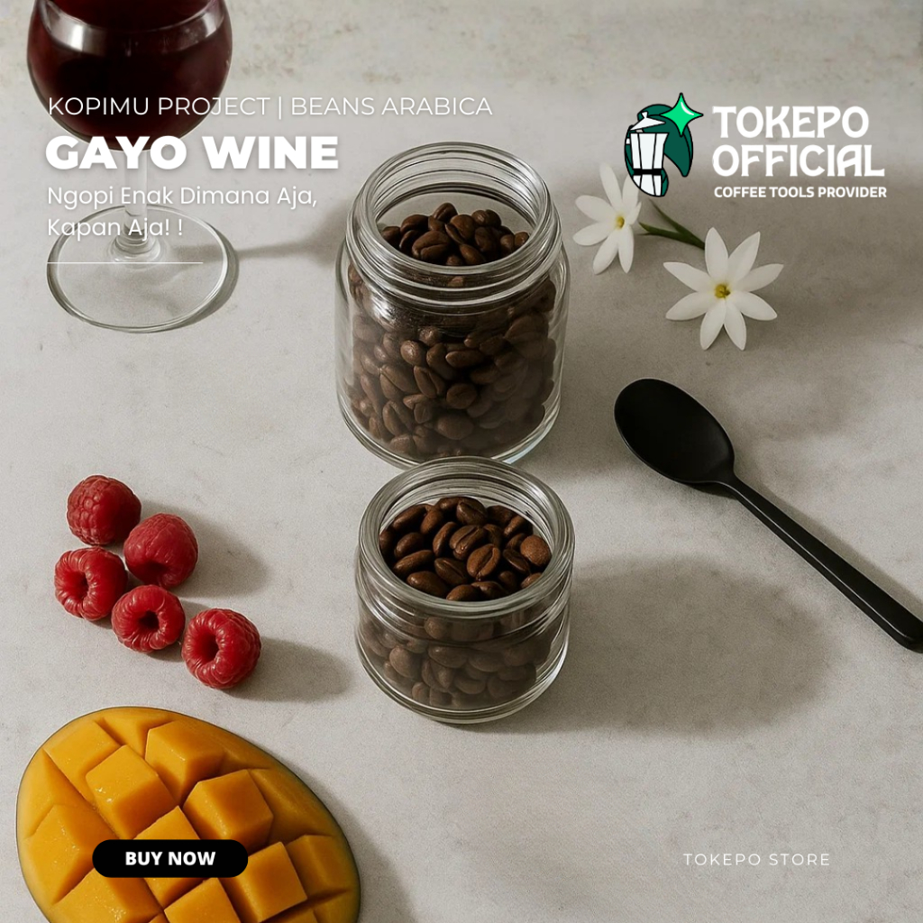 Kopimu Project Coffee Beans Aceh Gayo Wine  Biji Kopi 100% Arabica Single Origin Aceh Bebesan Filter