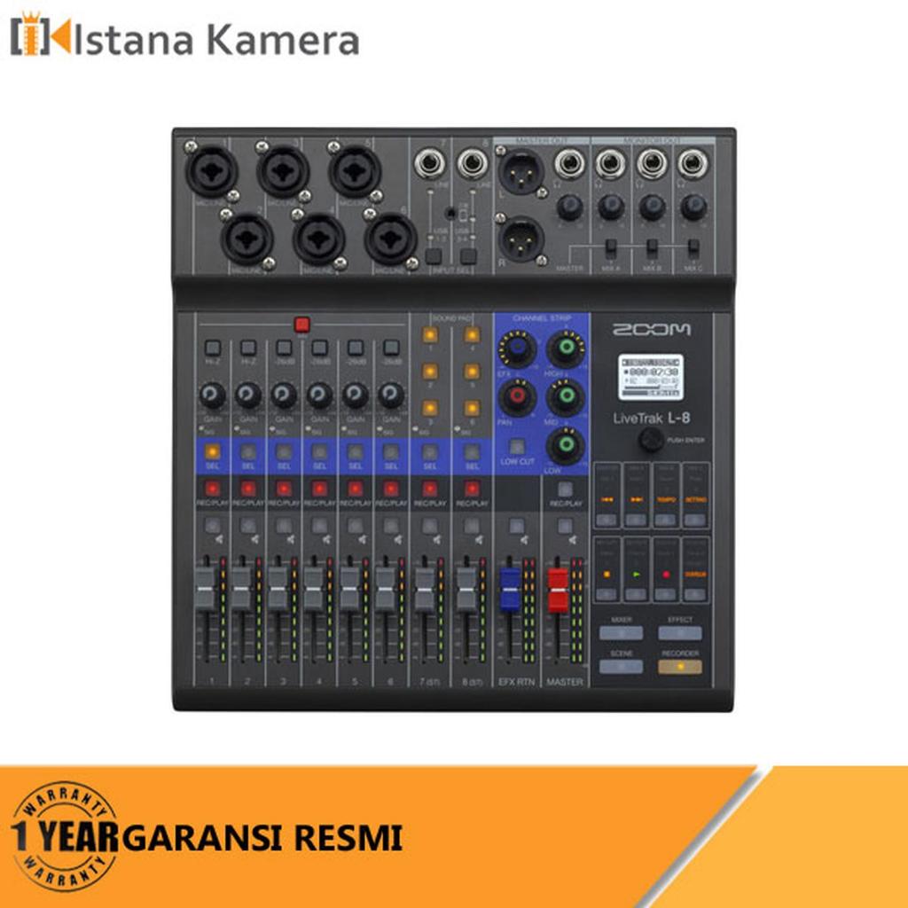 Zoom LiveTrak L8 L-8 Portable 8-Channel Digital Mixer and Recorde