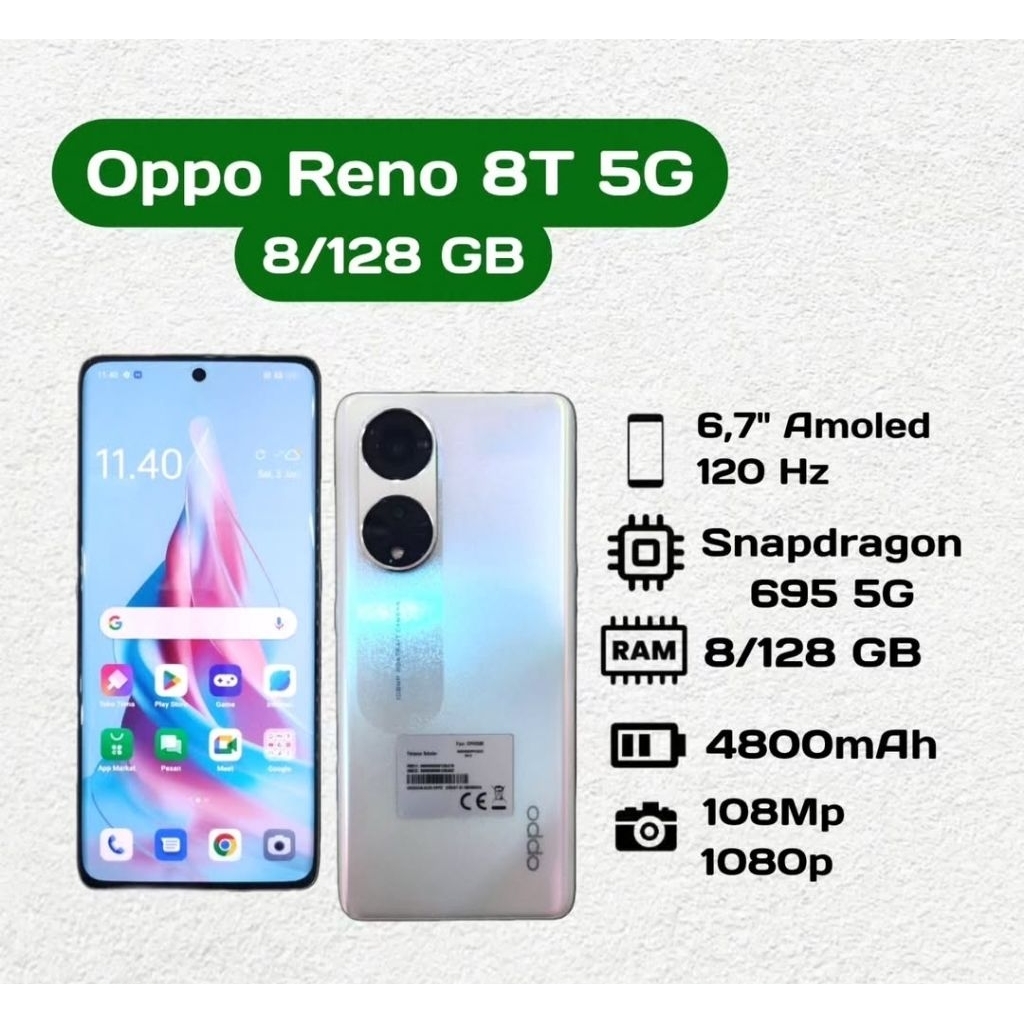 Oppo Reno 8T 5G 8/128 GB second