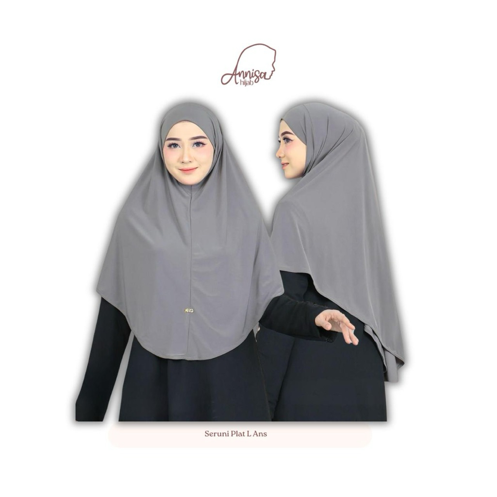 [Grosir/5pcs] Annisa Hijab-Seruni Plat L Jersey Korea Premium