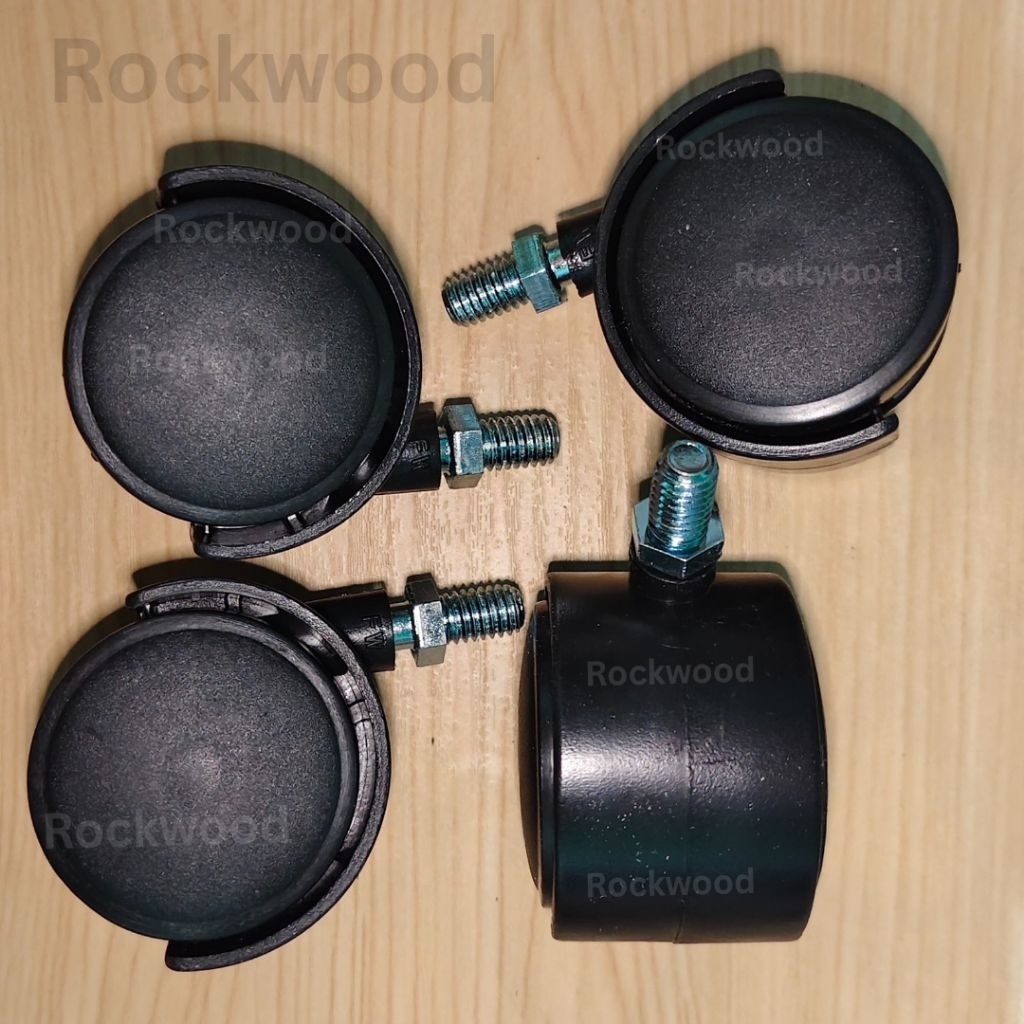 1 SET Roda Plastik Drat Roda Rak Chiki Roda Kursi Kantor Furniture Kuat Awet