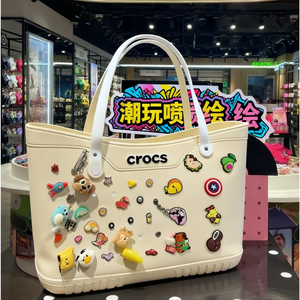 Tas Crocs Tote Bag/Crocs Handbag Tas Crocs Wanita/ Tas Wanita / Tas Crocs Bahan Eva / Tas Handbag Wa