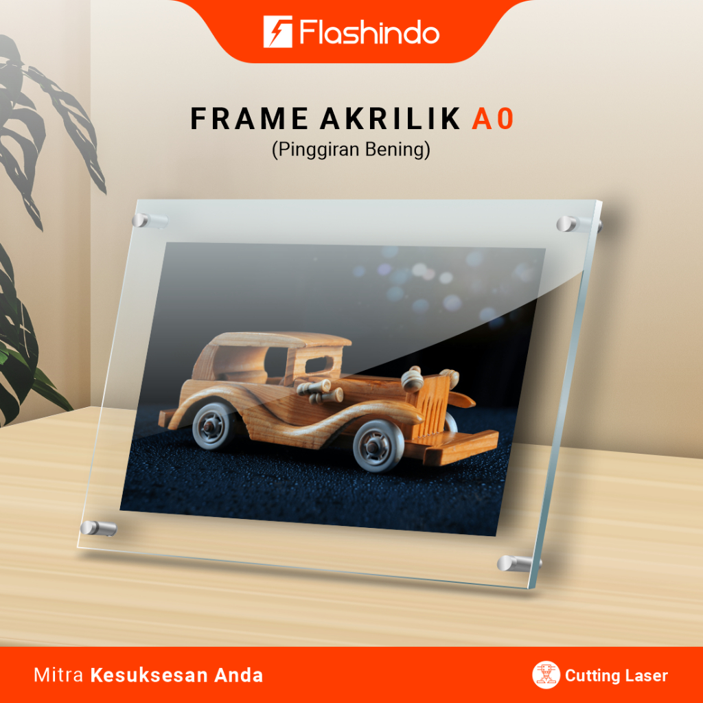 Frame Akrilik Dinding Ukuran A0 129 x 94 cm || Untuk Dekorasi Ruangan Minimalis & Modern Ready Stock