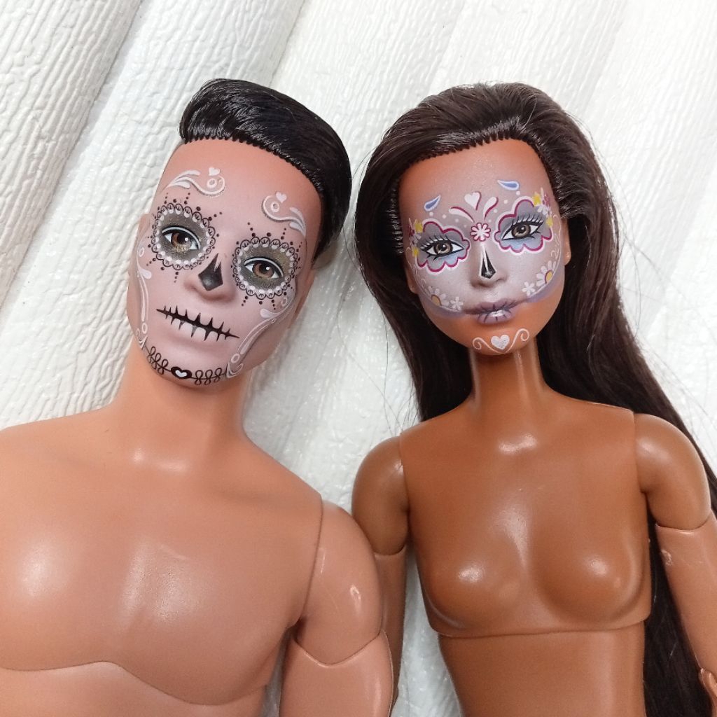 Dia de Muertos Barbie Ken rebody MTM ori Mattel