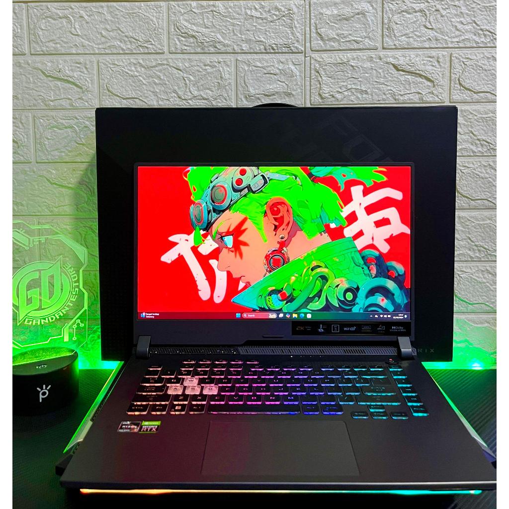 Asus ROG STRIX G15 G513QM RTX 3060 6 GB Full Power High-End Gaming Laptop Fullset Original || not Ze